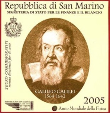 Moneda Conmemorativa 2 Euros San Marino 2005 Oficial Fdc