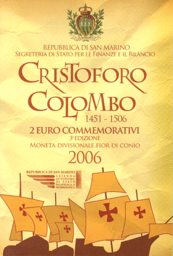 2 Euros Commémorative Saint-Marin 2006 Coffret Bu