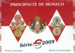 Kms Monaco 2009 Kursmünzensatz Euromünzen ST BU