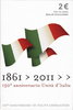2 Euro Commemorativi Italia 2011 Unità Italia Folder