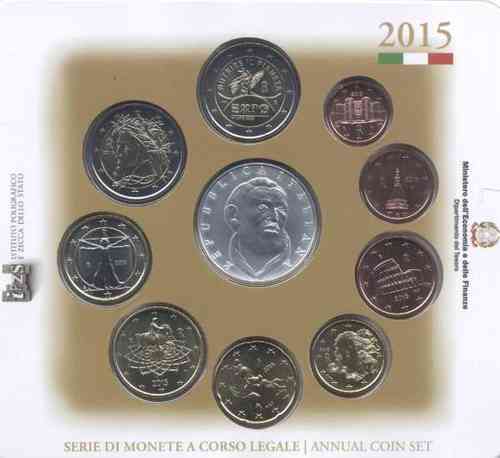 Cartera Italia 2015 Oficial 5 Euros San Filippo Neri Fdc
