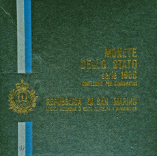 Serie Divisionale San Marino 1986 Lire 9 Monete Fdc