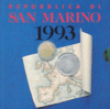 San Marino Kms 1993 Lira 10 Münzen
