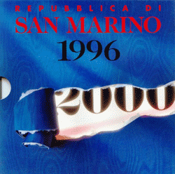 Cartera San Marino 1996 Oficial 10 Monedas Liras Fdc