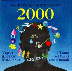 Cartera San Marino 2000 Oficial 8 Monedas Liras Fdc