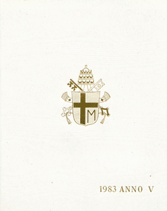 Serie Divisionale Vaticano 1983 Giovanni Paolo II Lire