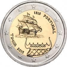 2 Euro Conmemorativos Portugal 2015 Timor Unc