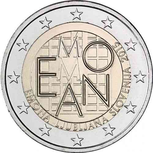 2 Euros Conmemorativos Eslovenia 2015 Emona Unc