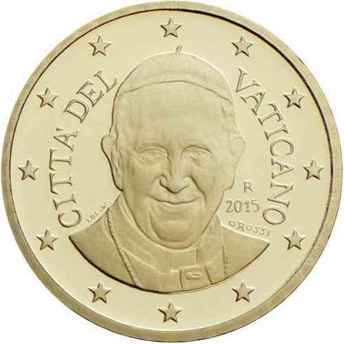 50 Centimes Vatican 2015 Pièce Pape François