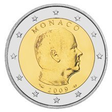 2 Euro Monaco 2009 Moneta Unc. Introvabile !!!!!