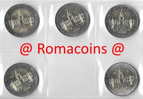 2 Euro Commemorative Germany 2016 Zwinger Palace Dresden 5 Mints