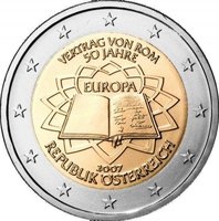 2 Euros Conmemorativos 2007 Tratado de Roma