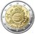 2 Euros Conmemorativos 2012 10 Años Euro