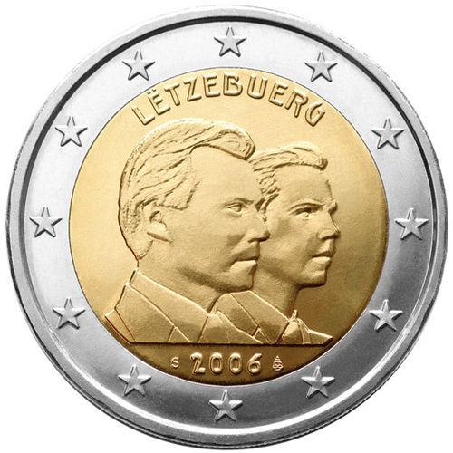 2 Euros Conmemorativos Luxemburgo 2006 Moneda