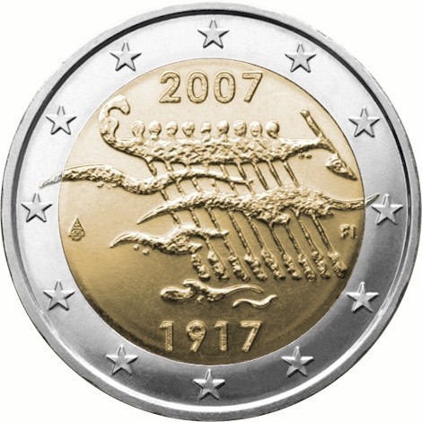 2 Euros Commémorative Finlande 2007 Pièce