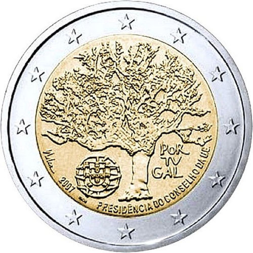 2 Euros Conmemorativos Portugal 2007 Moneda