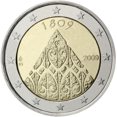 2 Euros Conmemorativos Finlandia 2009 Moneda