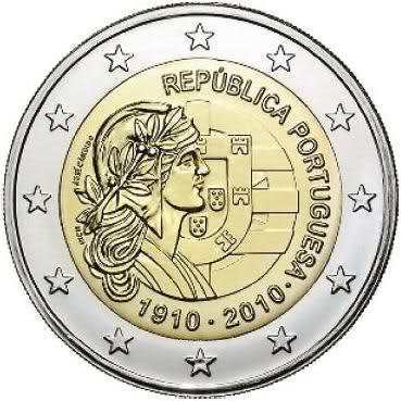 2 Euros Conmemorativos Portugal 2010 Moneda