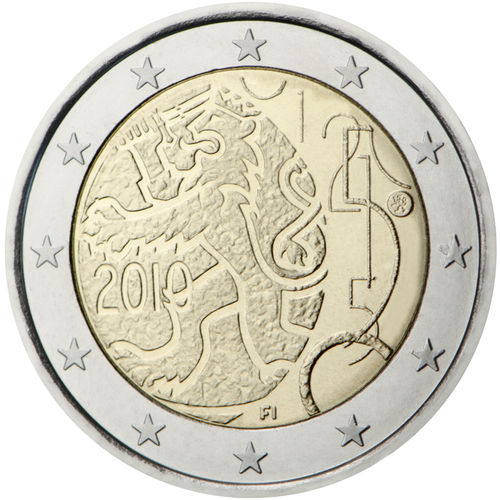 2 Euros Commémorative Finlande 2010 Pièce