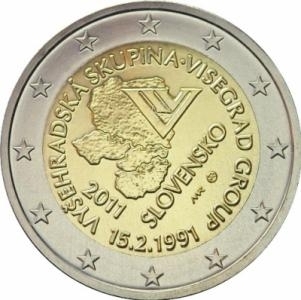 2 Euros Conmemorativos Eslovaquia 2011 Moneda