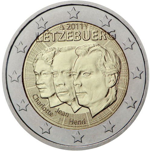 2 Euros Conmemorativos Luxemburgo 2011 Moneda