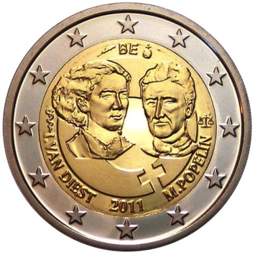 2 Euros Conmemorativos Belgica 2011 Moneda