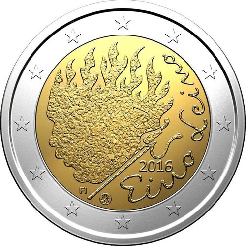 2 Euros Commémorative Finlande 2016 Eino Leino Pièce