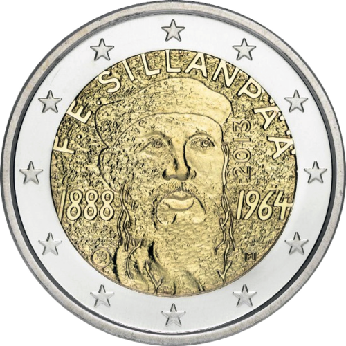 2 Euros Conmemorativos Finlandia 2013 Frans Eemil Sillanpä