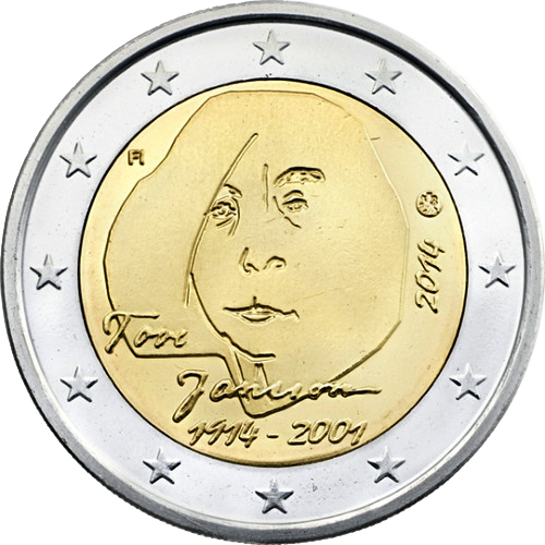 2 Euro Commemorativi Finlandia 2014 Tove Jansson
