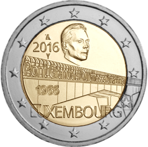 2 Euros Commémorative Luxembourg 2016 Grande-Duchesse Charlotte