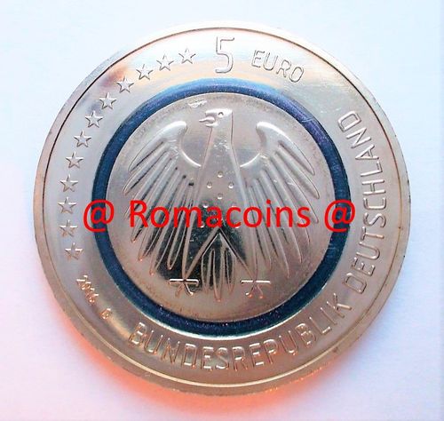 5 Euros Alemania 2016 Planeta Tierra Moneda Unc