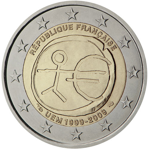 2 Euros Conmemorativos Francia 2009 Emu