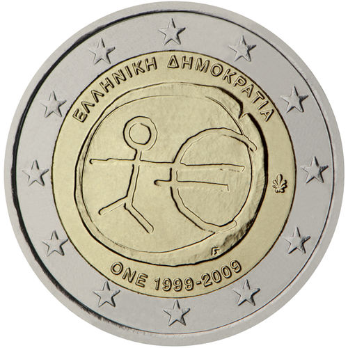 2 Euros Conmemorativos Grecia 2009 Emu