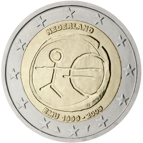 2 Euro Commemorativi Olanda 2009 Emu