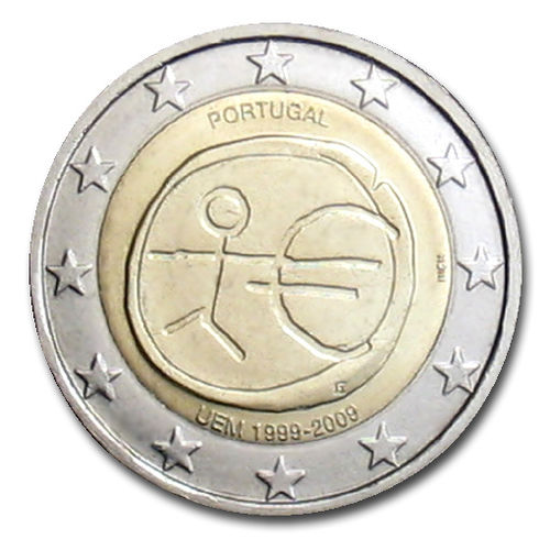 2 Euros Conmemorativos Portugal 2009 Emu
