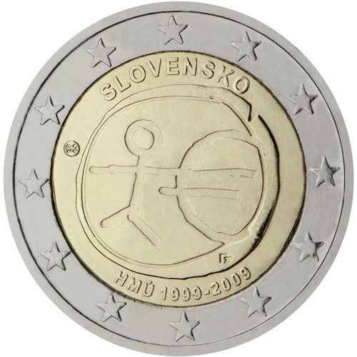 2 Euros Conmemorativos Eslovaquia 2009 Emu