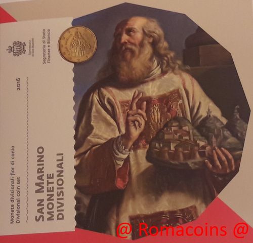 Cartera San Marino 2016 Oficial 8 Monedas Euroset