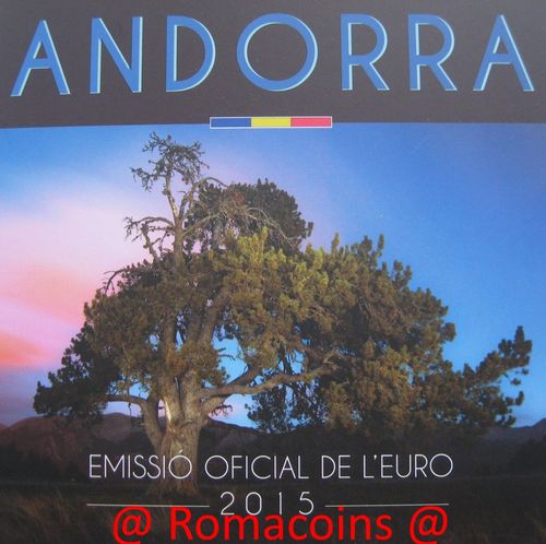 Cartera Andorra 2015 Oficial Flor de cuño Fdc