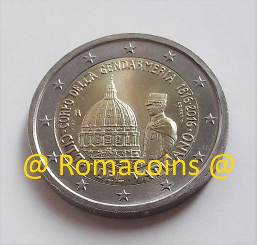 Moneda 2 Euros Vaticano Conmemorativa 2016 sin cartera
