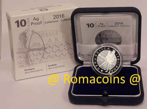 10 Euro Italy 2016 Silver Sardinia Proof
