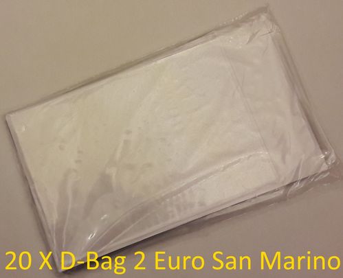 Confezione 20 Pochettes D-Bag Protezione 2 Euro San Marino