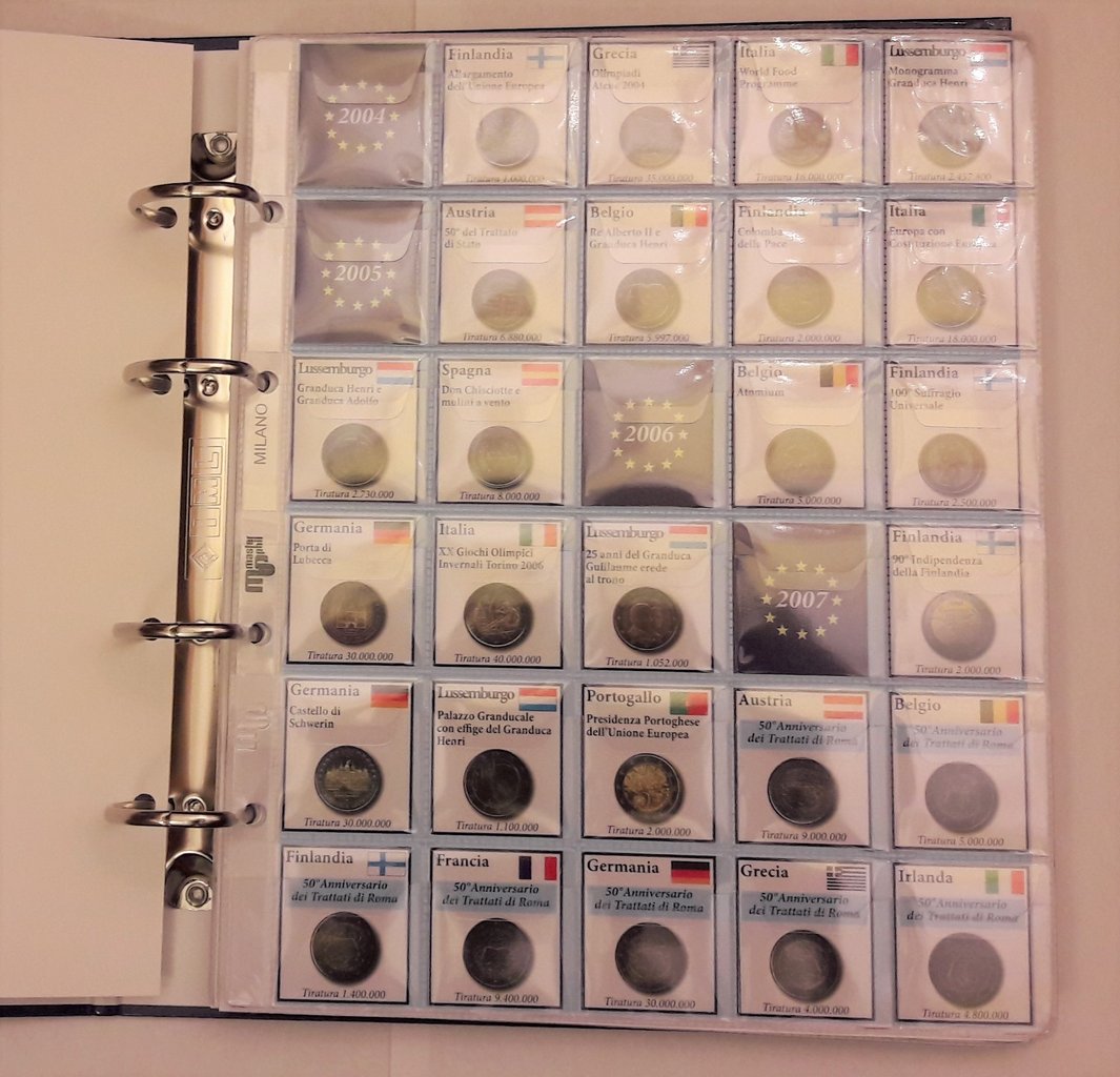 Numis Euro Coin Album Additional Pages NH20 2 euros 