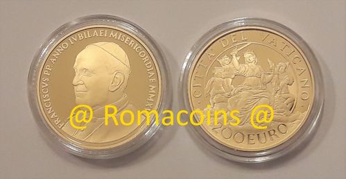200 Euros Vaticano 2016 Moneda Oro Proof