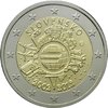 2 Euro Commemorativi Slovacchia 2012 Anniversario 10 Anni Euro