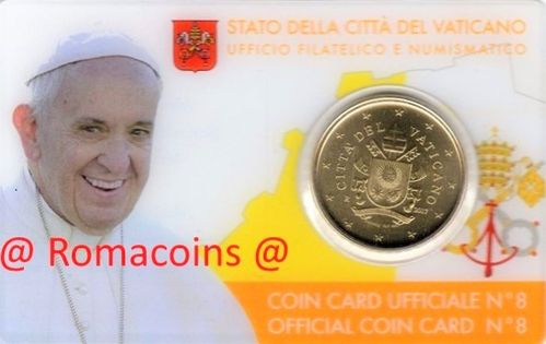 Coincard Vaticano 2017 50 Centimos Escudo Pontificado Francisco