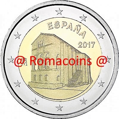 2 Euros Conmemorativos España 2017 Santa Maria Naranco