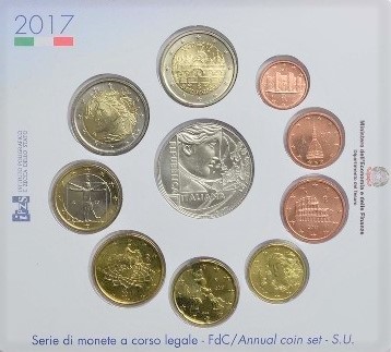 Bu Italie 2017 5 Euros 60 Ans Traité de Rome Coffret