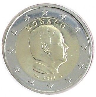 2 Euros Monaco 2011 Moneda Inalcanzable Unc No Circulada
