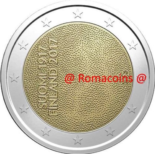 2 Euro Commemorativi Finlandia 2017 100 Anni Indipendenza Moneta