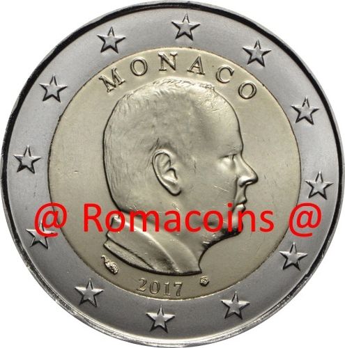 2 Euros Monaco 2017 Moneda Inalcanzable Unc No Circulada